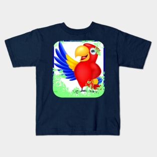 loro, amante de los loros, loro regalo, dueño de loro, loro gracioso, parrot, parrot lover, parrot gift, parrot owner, parrot funny Kids T-Shirt